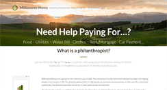 Desktop Screenshot of millionairesmoney.com