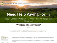 Tablet Screenshot of millionairesmoney.com